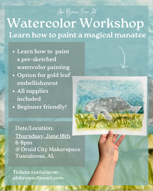 6/18 Druid City Makerspace Magical Manatee Workshop