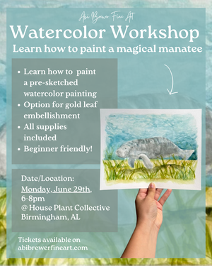 6/29 House Plant Collective Magical Manatee Workshop
