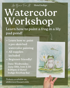 6/10 Hotel Indigo Frog Pond Watercolor Workshop