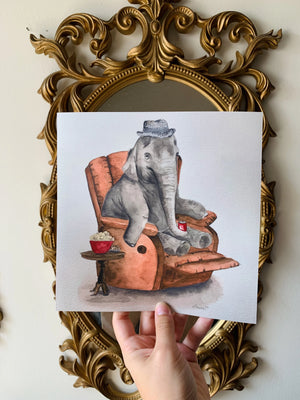 Grandpa Elephant Print