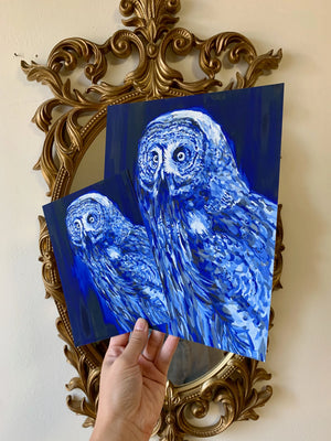 Gray Owl Print