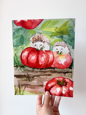 Little Hedgehogs Print