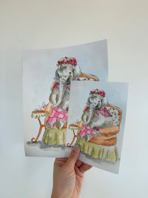 Grandma Elephant Print