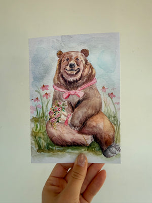 Mr. Bear Printed Card