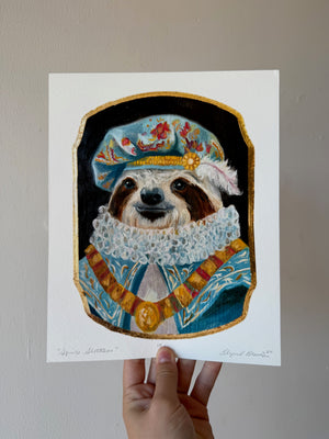 Squire Slothson Fine Art Print