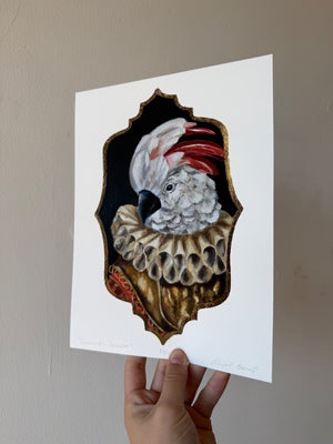 Prince Cassius the Cockatoo Fine Art Print
