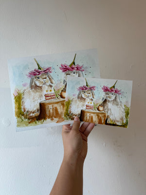 Bunny Tea Party Print