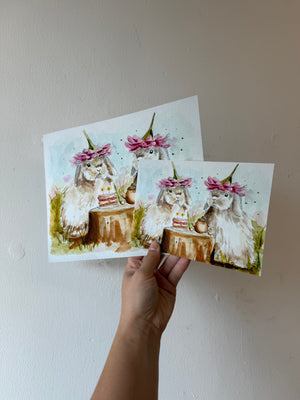 Bunny Tea Party Print