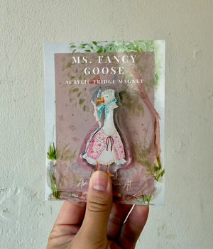 Ms. Fancy Goose Magnet