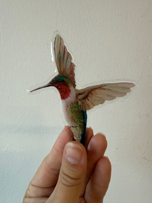 Ruby-Throated Hummingbird Magnet