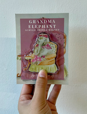 Grandma Elephant Magnet