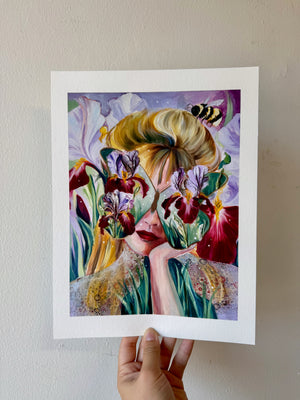 Stop and Smell the Irises Fine Art Print