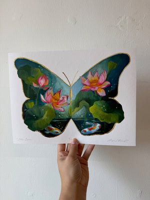 Lotus Garden Fine Art Print
