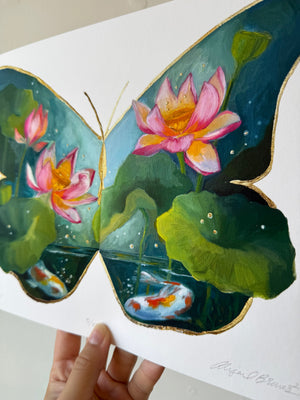 Lotus Garden Fine Art Print