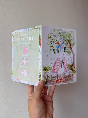 Ms. Fancy Goose Printed Card