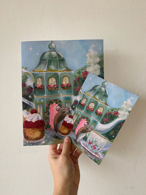 Mouse with a Teapot House Print