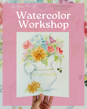 5/9 The 205 Restaurant and Bar Homewood Suites Bouquet Watercolor Workshop