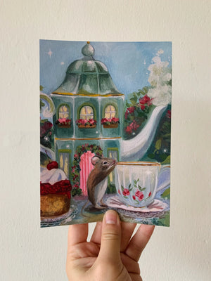 Mouse with a Teapot House Print